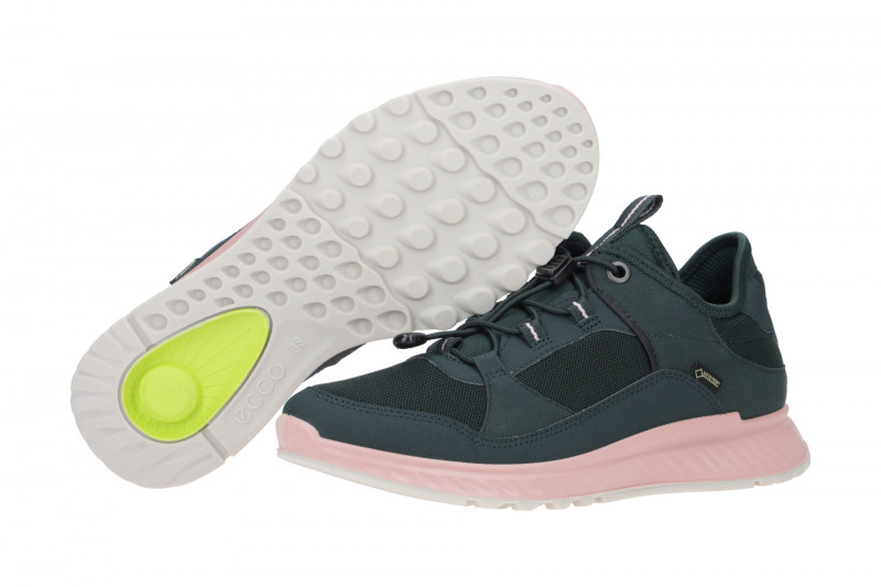 Ecco Exostride Schuhe grün rosa Gore-Tex 835333