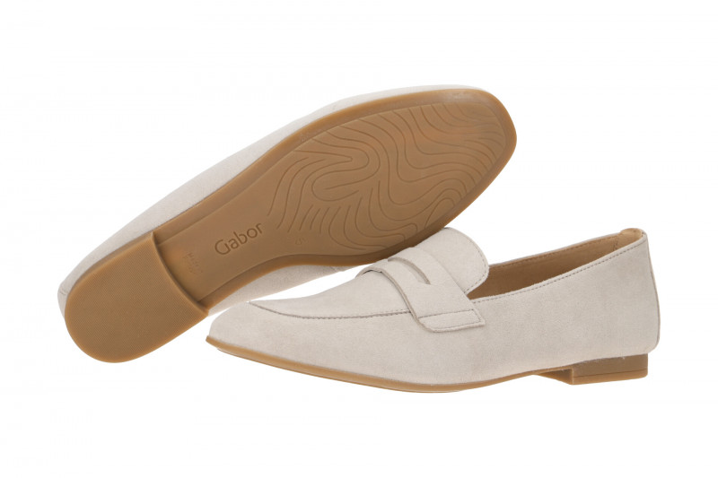 Gabor Schuhe Slipper grau visone 65.213.12