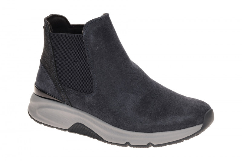 Gabor RollingSoft Stiefelette blau Velour 0803.01.003