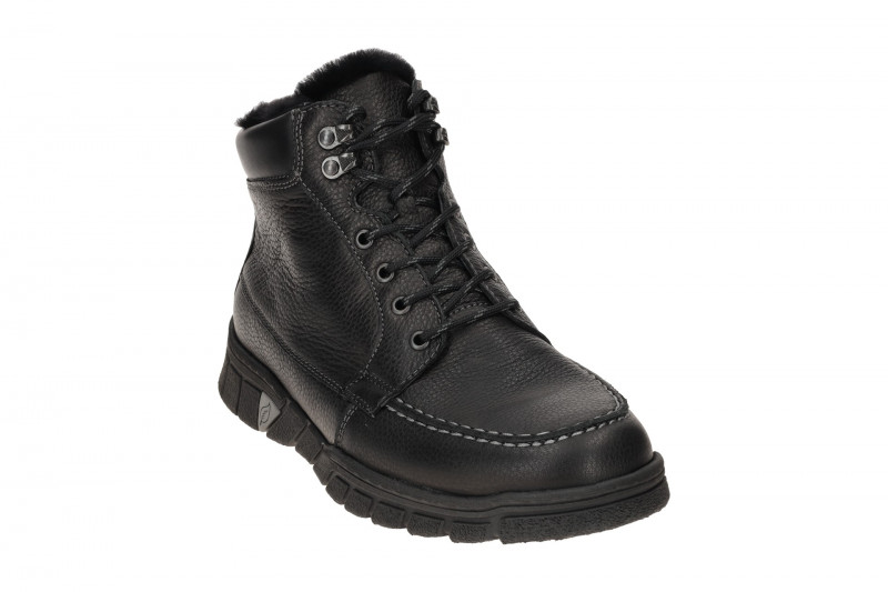 Waldläufer Lino Winter Stiefelette Herren schwarz 965901