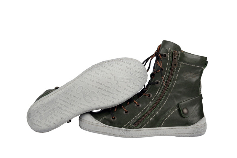 Eject Dass E-12998 Stiefelette dunkelgrün