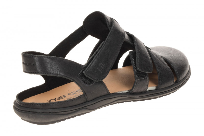 Josef Seibel Damen Sandale Caitlyn 01 schwarz Barfußschuhe