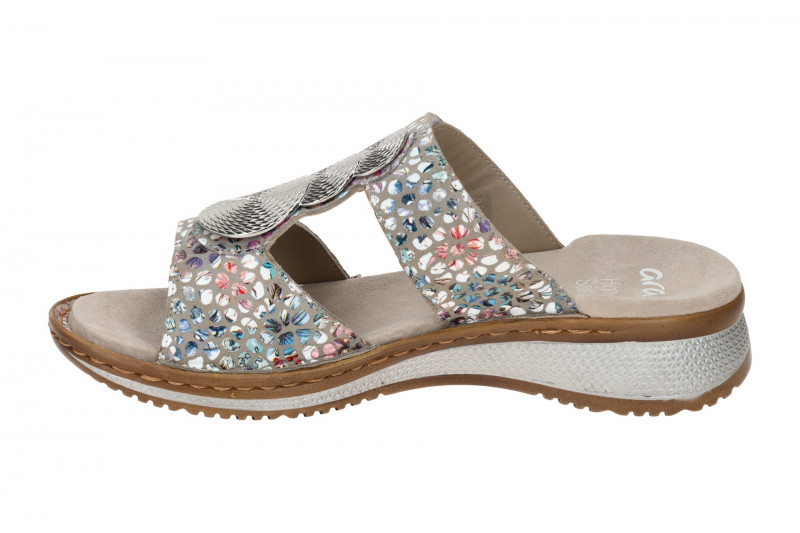 ara Hawaii Pantolette grau bunt gepunktet 12-29004