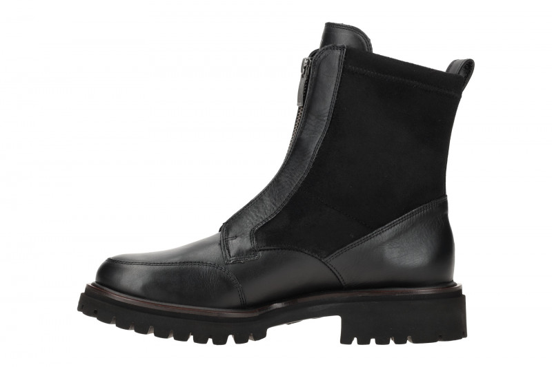 Paul Green 8034 Stiefeletten Boots schwarz Front-Zip