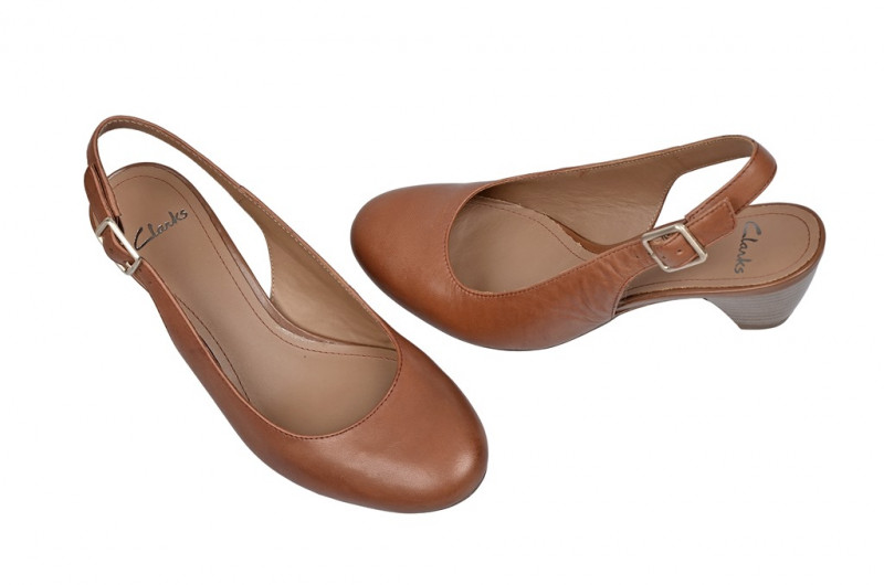 Clarks Sling Pumps Treva Abstract - braun