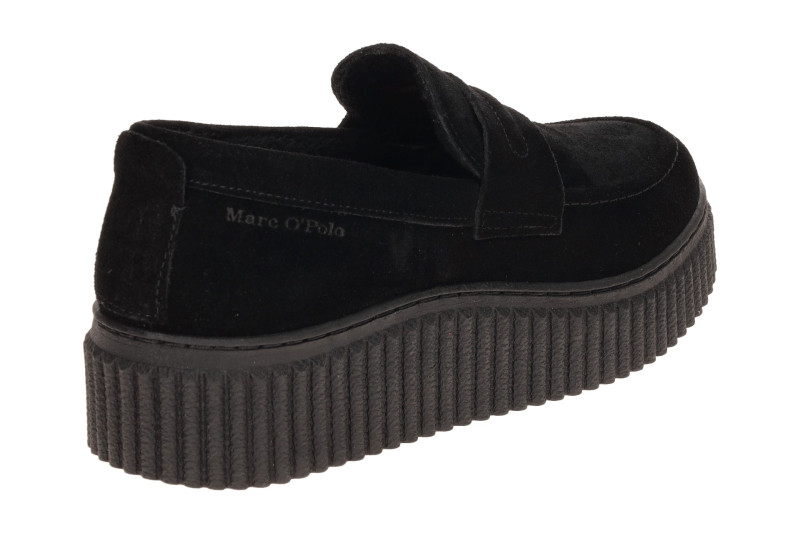 Marc O´Polo Bianca Schuhe Slipper schwarz Plateau Loafer 15271