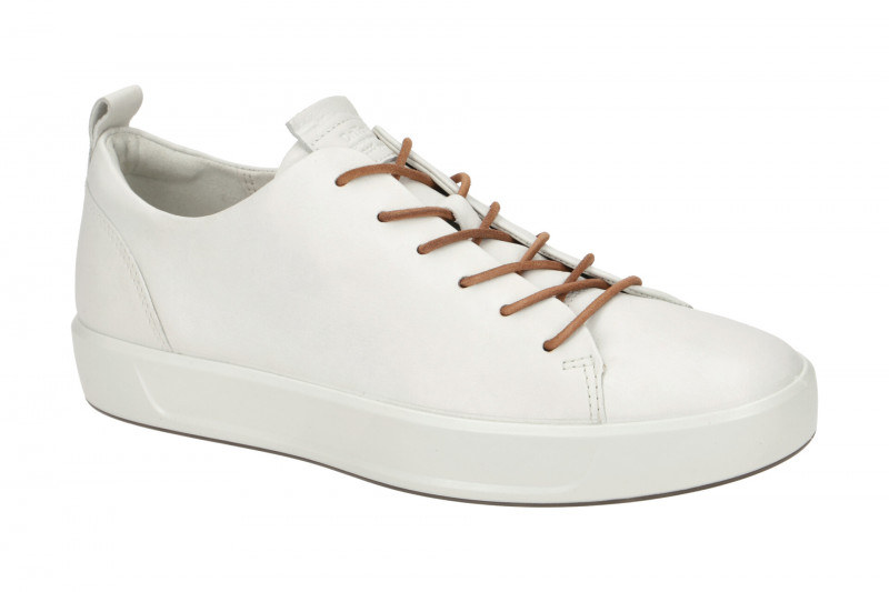 Ecco Soft 8 Schuhe weiß Herren Sneakers