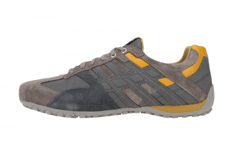 Geox Snake Schuhe grau gelb U4207K