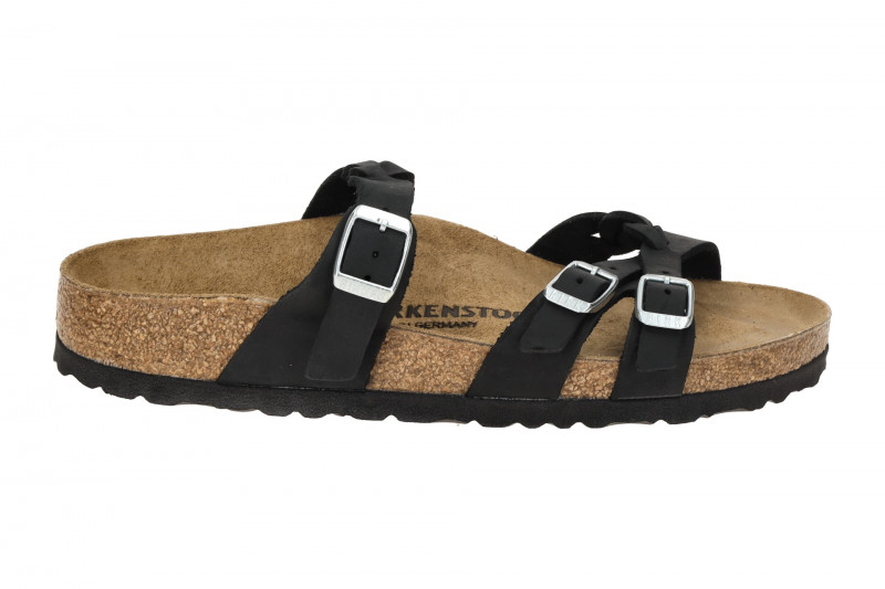 Birkenstock Franca Braided Pantolette schwarz SCHMAL WEITE 1026334