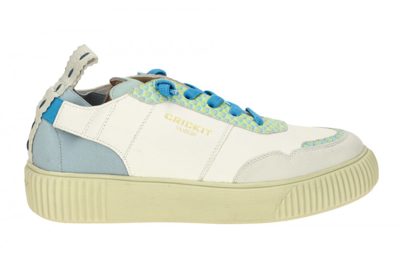 CRICKIT Oakli Stretch Sneaker weiß blau 3D Effekt
