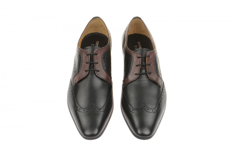 Gordon & Bros Schuhe Lorenzo schwarz bordo 623048