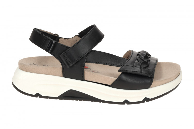 Gabor RollingSoft Sandale schwarz Glattleder 66.883.57