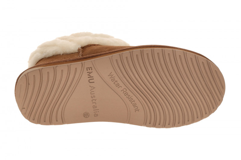 EMU Pyke Boots Stiefel braun chestnut Fellkragen W13193