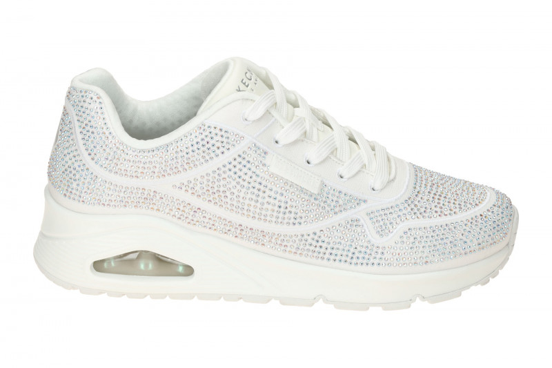 Skechers Uno Schuhe weiß Strass Disco Sneakers 155262