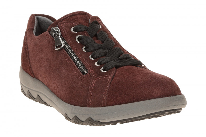 Waldläufer Teresa Schuhe rot bordo H-Weite Velour 961001