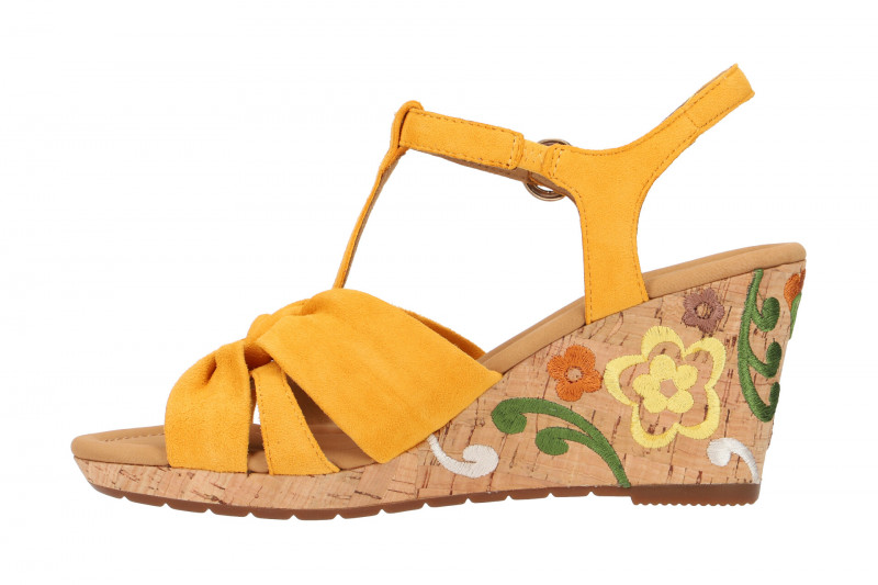 Gabor Keil Sandalen gelb Kork 22.828.22