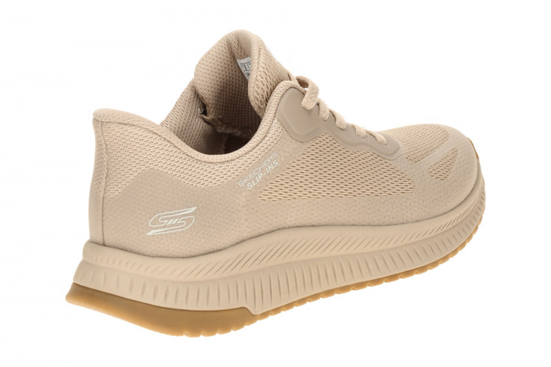 Skechers Bobs Squad 4 Sneakers Schuhe taupe braun SLIP-INS 117624