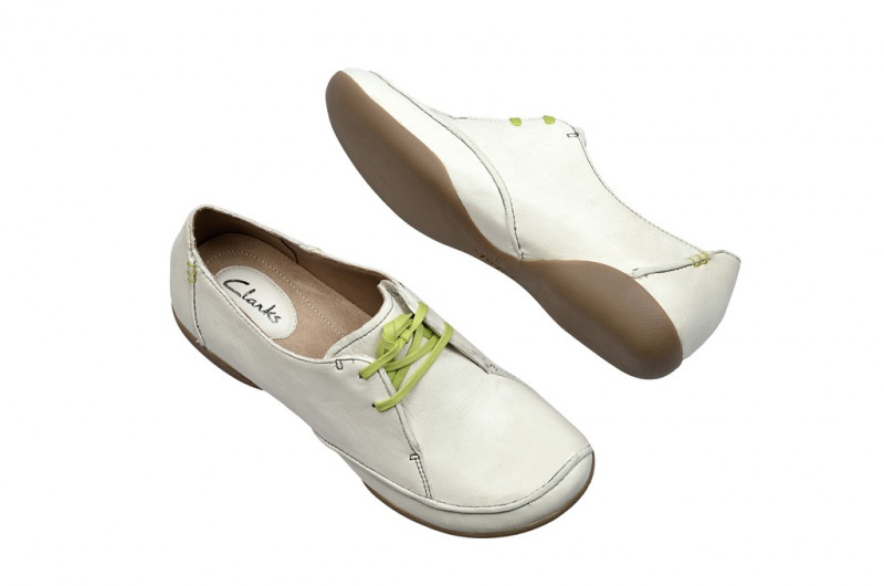 Clarks Felicia Vale Schuhe weiß beige