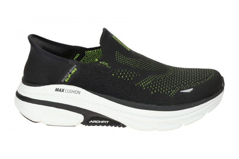 Skechers MAX CUSHIONING Schuhe schwarz Arch Fit SLIP-INS 220565