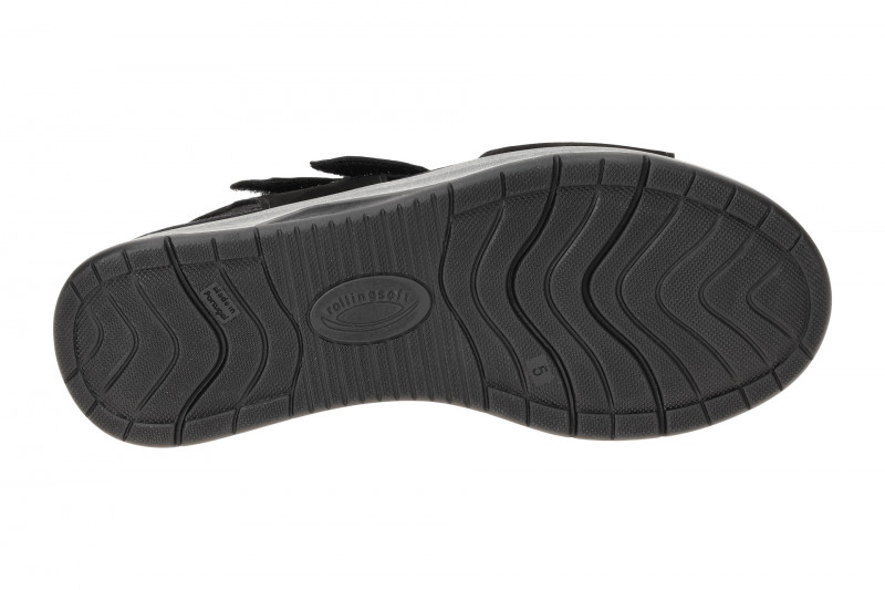 Gabor RollingSoft Sandale schwarz Nubuck 46.882.47