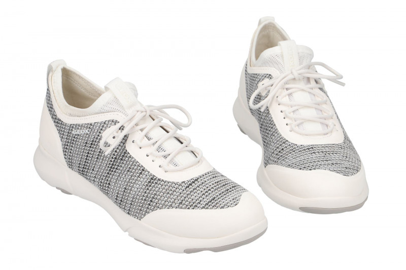 Geox Nebula Schuhe weiß grau Damen