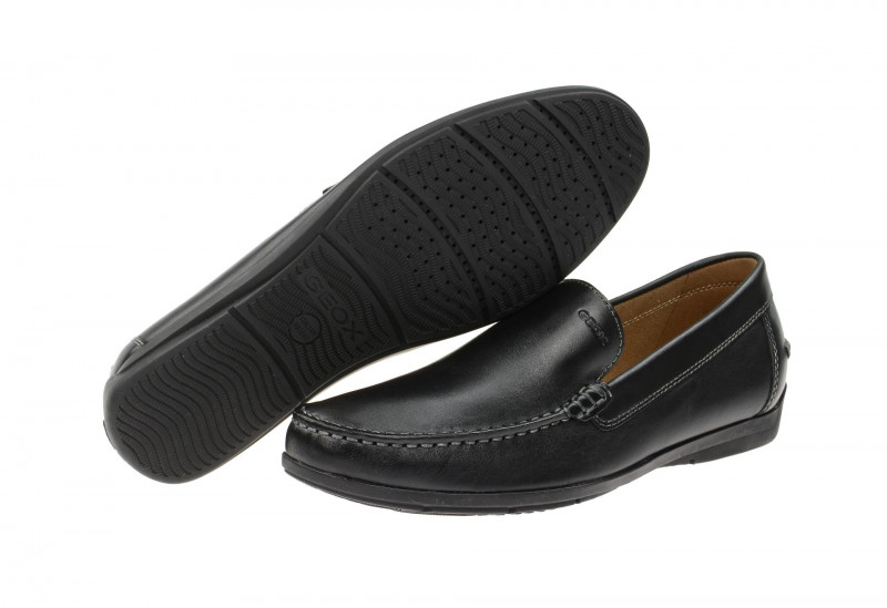 Geox Siron Schuhe Mokassin schwarz