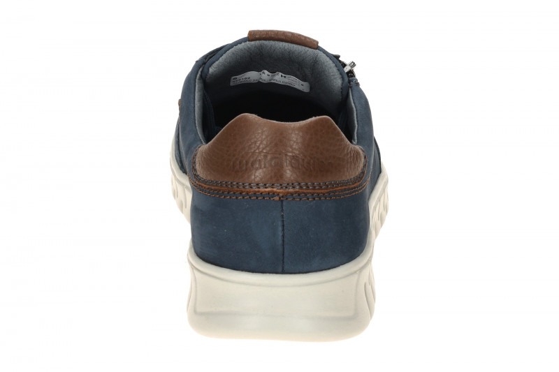 Waldläufer Baldo Schuhe Sneaker blau braun H-Weite Nubuck 907005