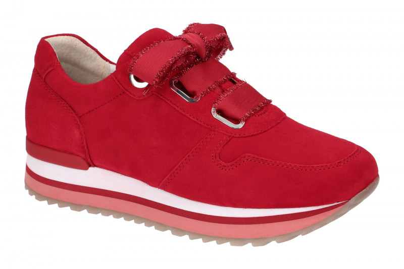 Gabor York Schuhe rot Plateau Sneaker