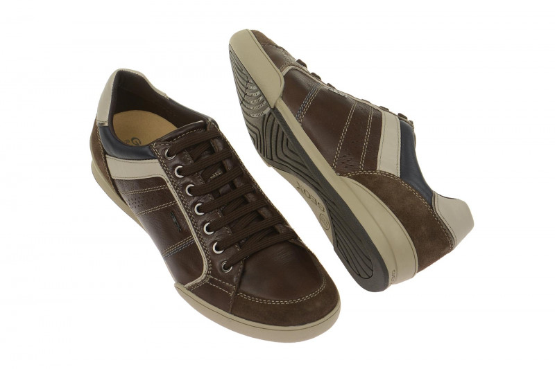 Geox Kristof Schuhe dunkel-braun U620EA Gr. 45