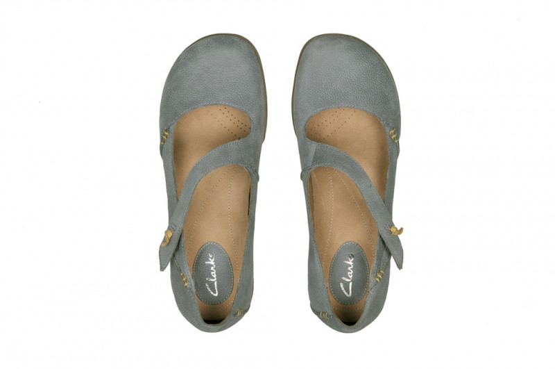 Clarks Felicia Plum Slipper blau denim