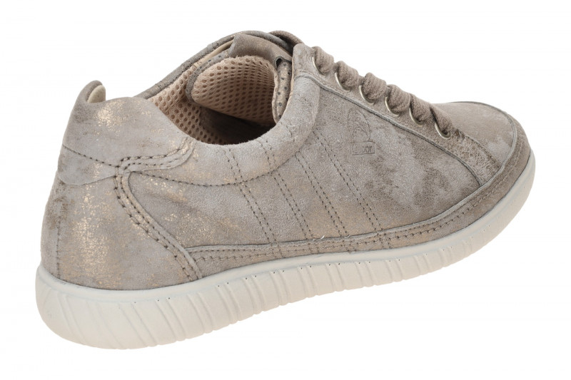 Gabor Comfort Schuhe York Sneakers grau gold Schimmer 66.458.95
