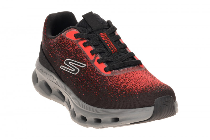 Skechers Go Walk Gliede Step Schuhe Slipper schwarz rot 217020