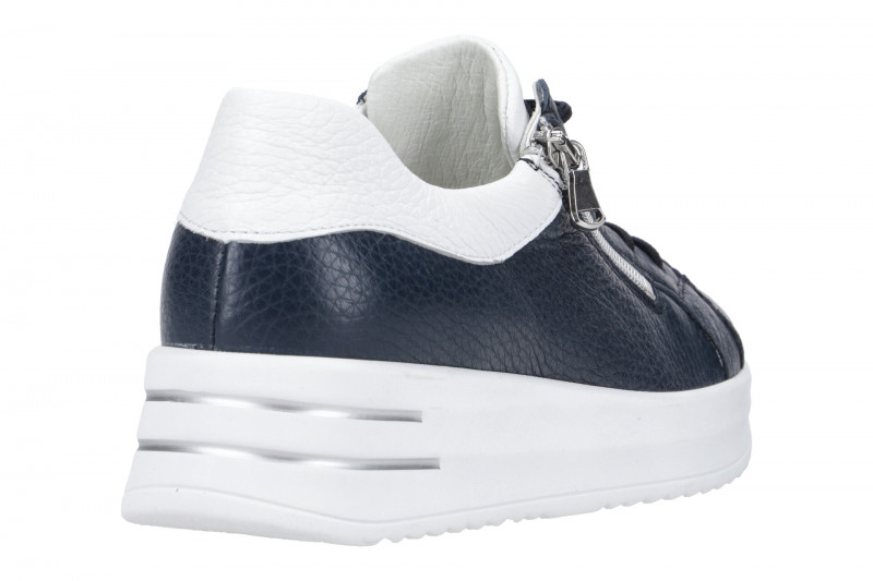 Waldläufer Arianna Plateau Schuhe blau weiß 755006