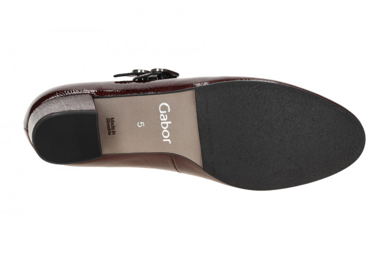 Gabor Tunis Pumps rot burgund glänzend Lack