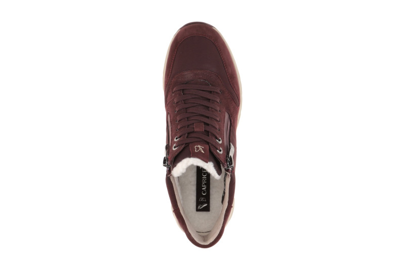 Caprice Schuhe Mid Sneaker rot bordo Warmfutter TEX 26202