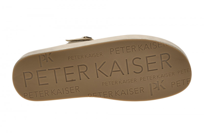 Peter Kaiser Zehentrenner Pantolette gold metallic 77105