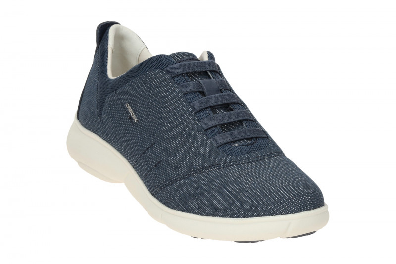 Geox Nebula Slipper Sneaker blau Glitzer Damen D45VUB