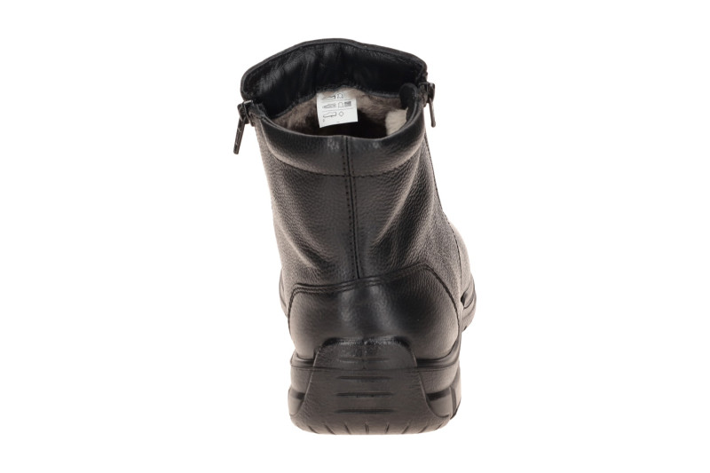 JOMOS Warmfutter Stiefelette schwarz H-Weite Lammfell 416501