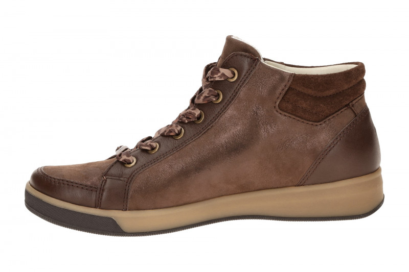 ARA Rom Schuhe braun Schimmer Mid-Cut Sneaker 12-14499