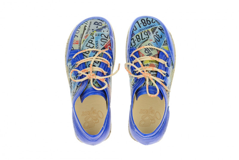 Eject Road Schuhe blau print Lack Gr 39