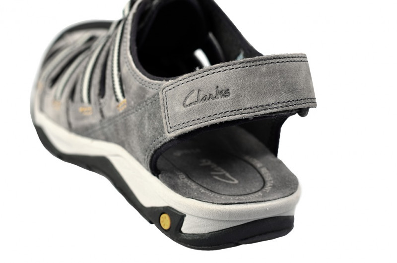 Clarks Virtic Run - Herren Sandale - grau