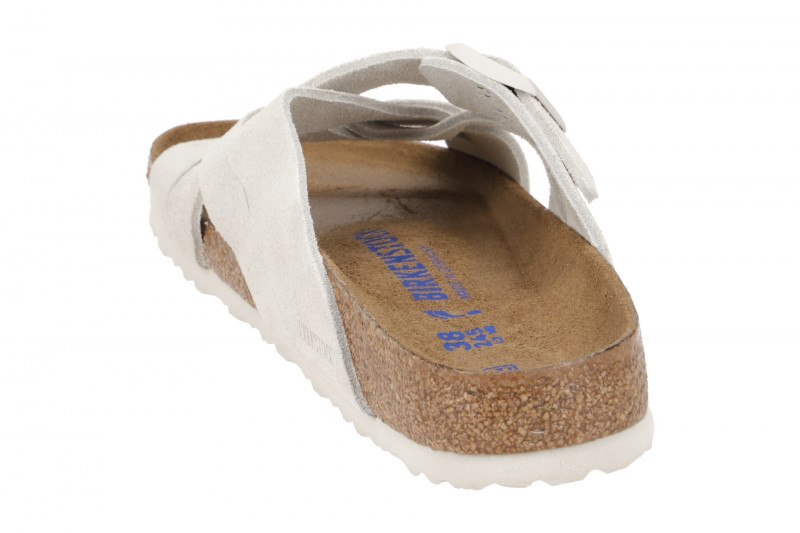 Birkenstock Lugano Pantolette antique weiß Schmal 1024560