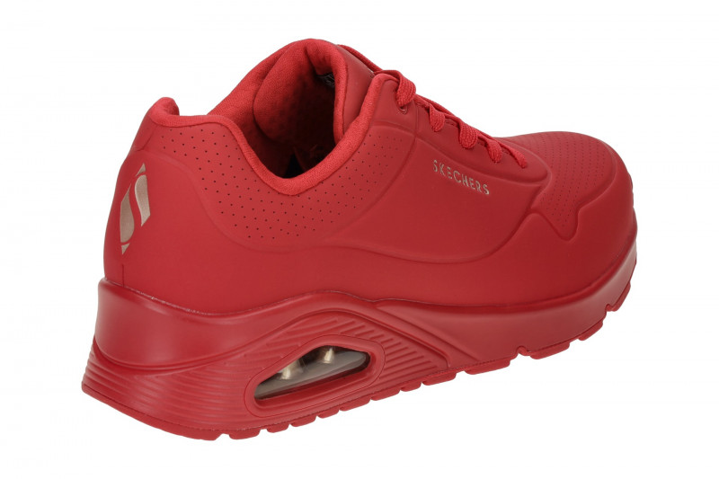 Skechers Uno Schuhe rot Damen Sneakers 73690