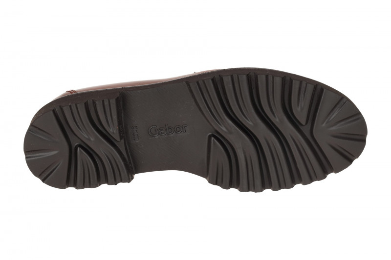 Gabor Schuhe Plateau Slipper braun Lack 55.242.94