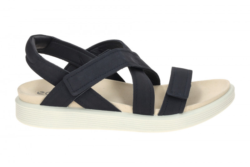 Ecco Soft Sandalen blau marine Kreuzriemen Nubuck 238813