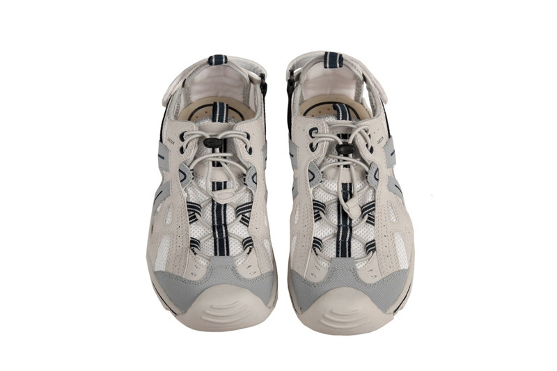 Geox Tech Schuhe weiß blau Herren Slipper