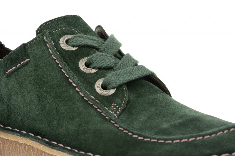 Clarks Funny Dream Schuhe grün Velour