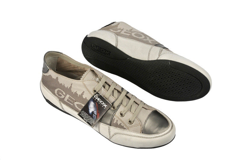 Geox Respira Moena Schuhe weiß grau