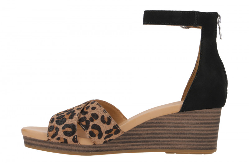 UGG Eugenia Leopard Sandale braun schwarz 1119731