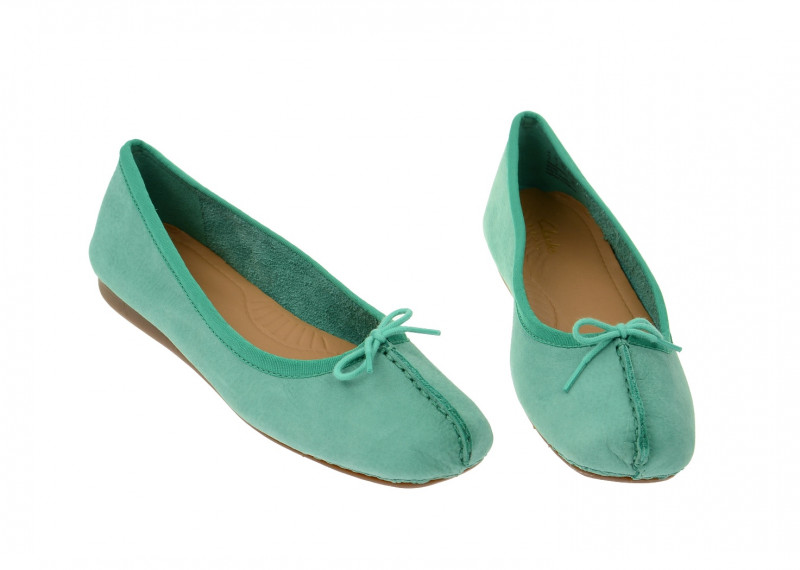 Clarks Freckle Ice Ballerina grün jade